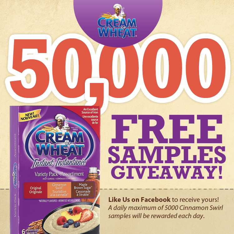 Cream of Wheat FREE Sample of Cream of Wheat Cinnamon Swirl Cereal