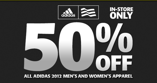 Golf Town 50 Off All Adidas 2012 Men's & Women's Apparel