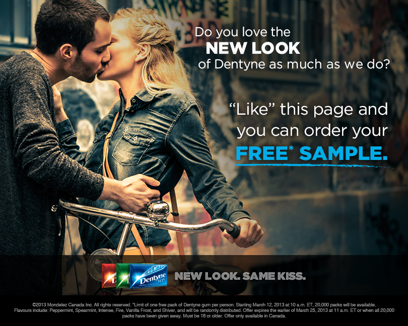 Dentyne Canada FREE Pack of Gum Sample!