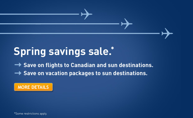 WestJet Spring Savings Sale (Book by March 26)