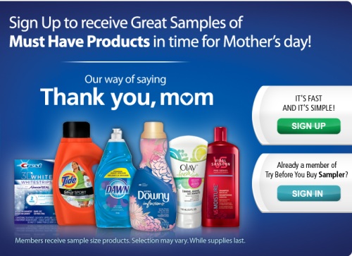 P&G Try Before You Buy Sampler - FREE Samples