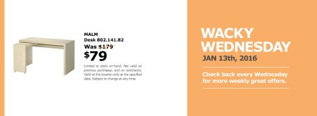 IKEA - Ottawa Wacky Wednesday Deal of the Day (Jan 13)