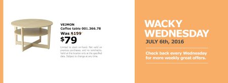 IKEA - Ottawa Wacky Wednesday Deal of the Day (July 6)